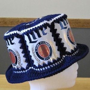🍺HP🍻 Men´s Miller Lite Beer Can crochet Hat